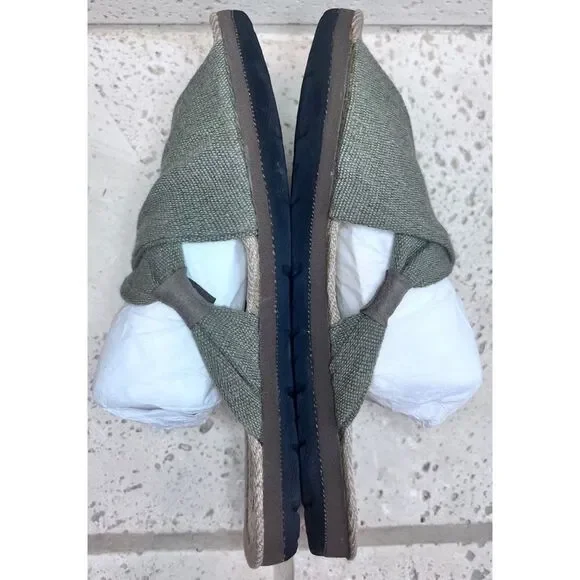 Komodo Bali Helena Green Sandal Organic Cotton & Recycled PU Footbed Size 4 - Picture 6 of 13